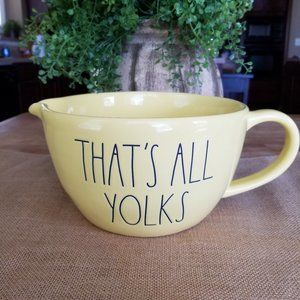 NEW Rae Dunn That's All Yolks Mixing Bowl